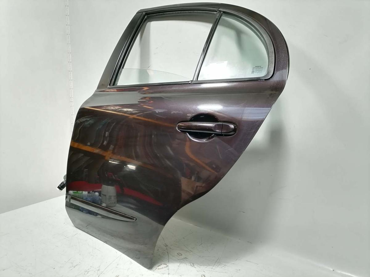 Nissan Micra K13 original T&uuml;r hinten links GAB-Nightshade Rohbau Bj.2012